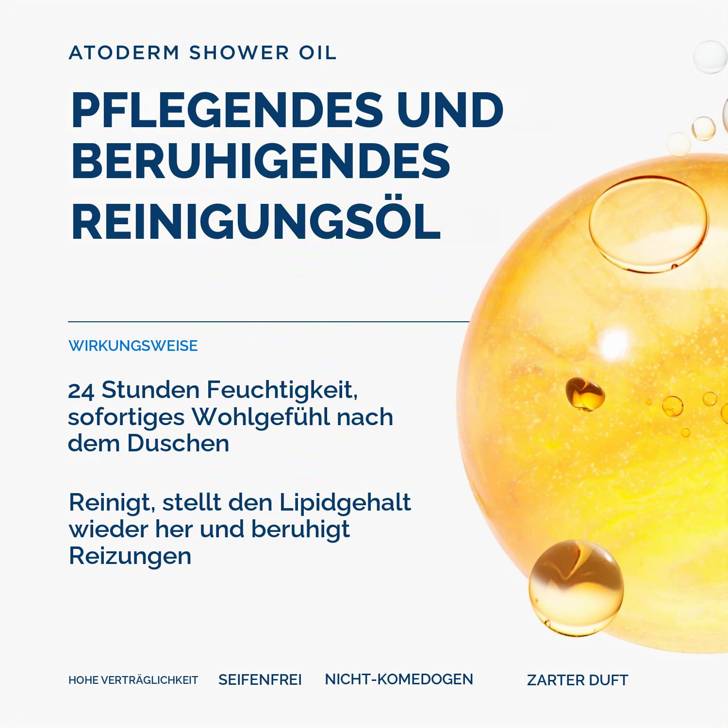 BIODERMA Atoderm Duschöl - beruhigende, reizlindernde Reinigung - sofortiges Wohlbefinden und 24 Stunden Feuchtigkeitsversorgung… – Ansicht 4