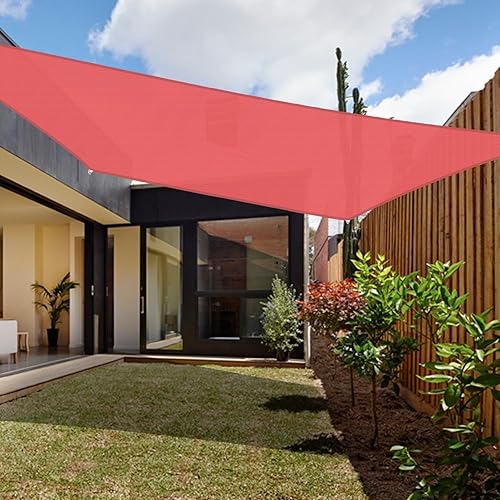 Coarbor Toldo rectangular de 12 x 12 pies para exteriores, resistente, para patio trasero, terraza, jardín al aire libre, color rojo