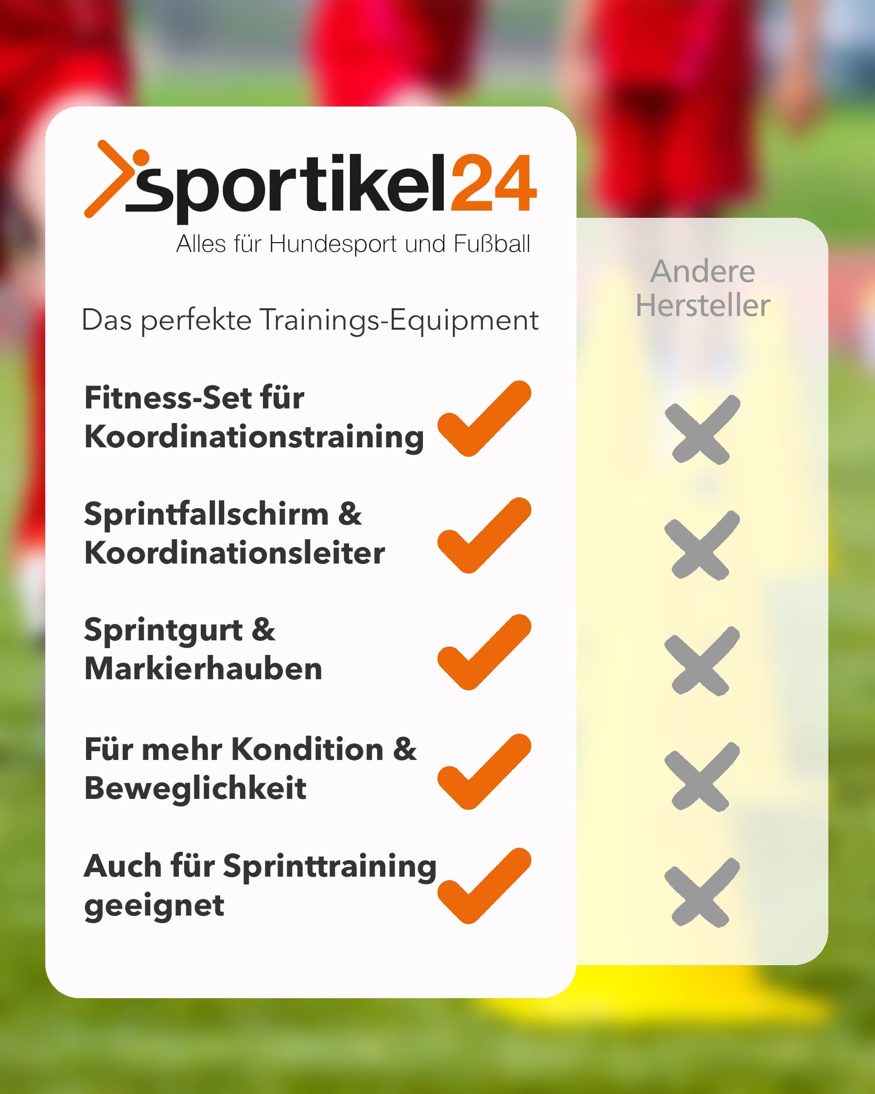 Set fitness – Sprint Training con paracadute, cinghia, scala di coordinazione 6 m & 20 indicatori per forza rapida e agilità