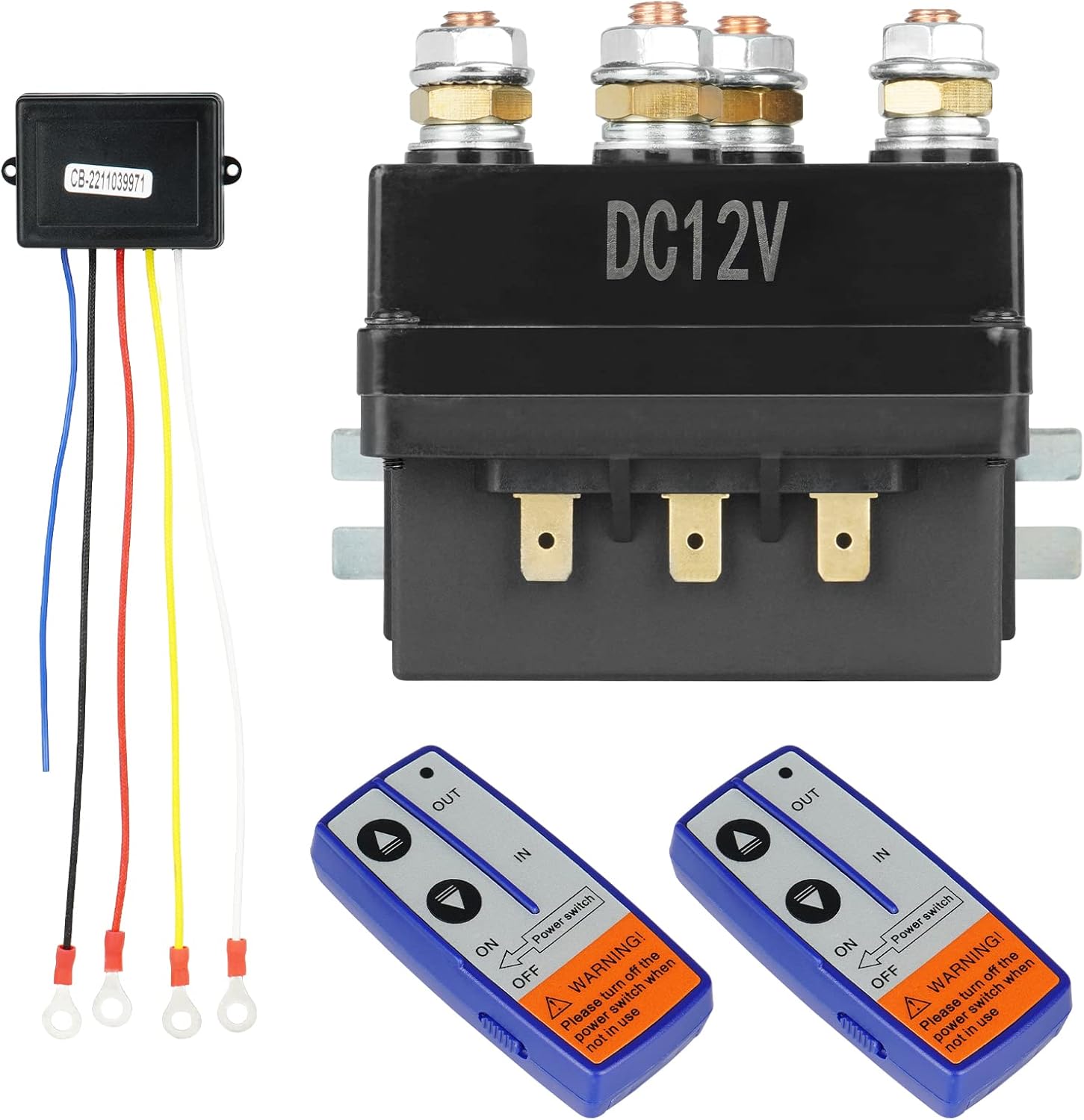 12V 500A Winch Solenoid Relay Contactor with Wireless Winch