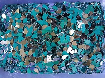 VINAYAK GALLERY Teardrop Shape Mirror kit for lippan art And All Craft Work (pack of 500 Piece) 1Free Fabric Glue (30 GR)
