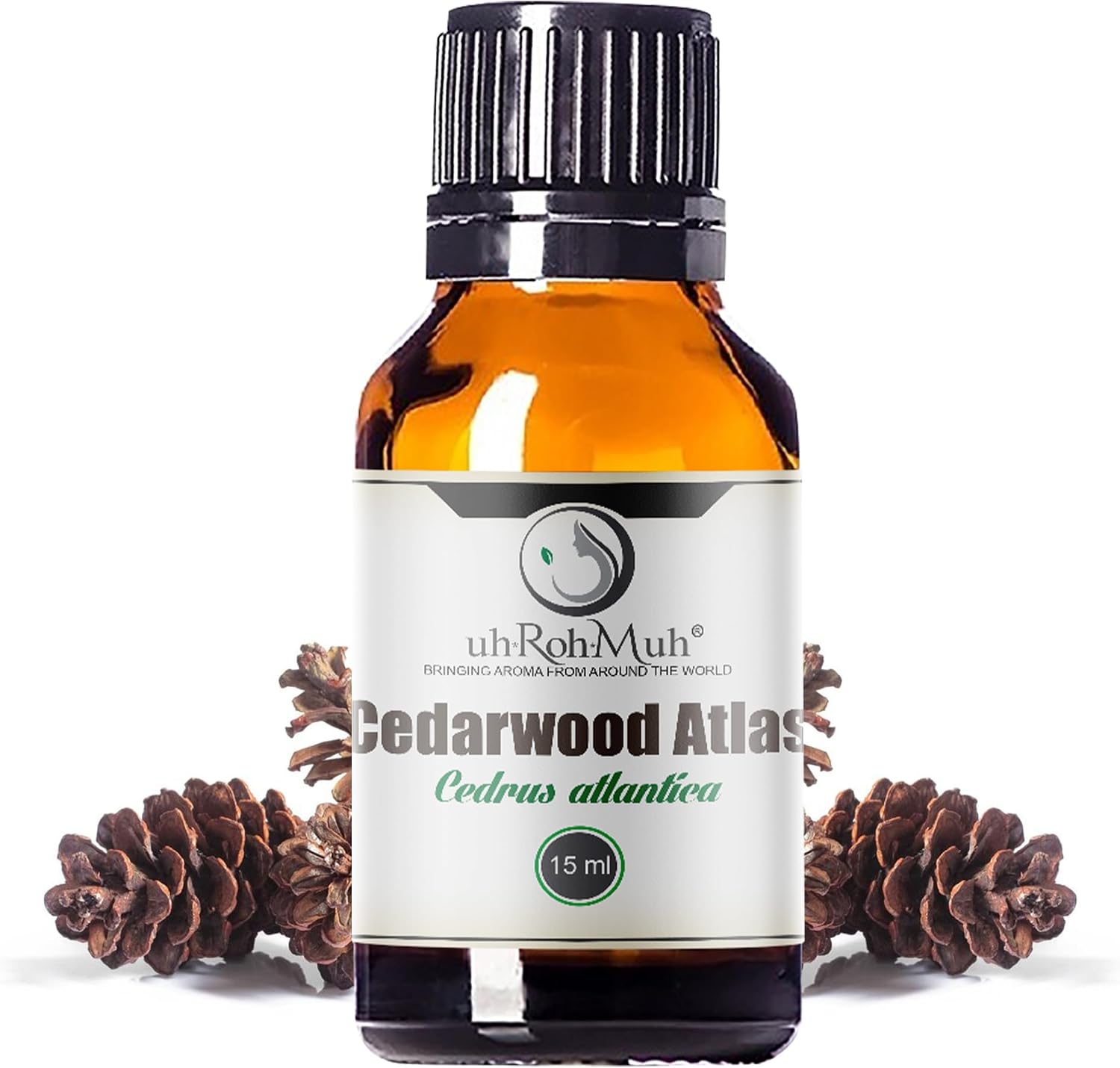 Pure Cedarwood Atlas Essential Oil (Wild Harvest) - Aromatic Elixir for Hair, Skin, and Culinary Delights - Perfect for Cleaning, Aromatherapy, DIY, Soap & Diffuser - Morocco Origin 10ml