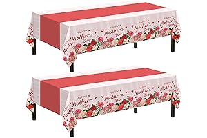 2 Pack Happy Mother's Day Tablecloths