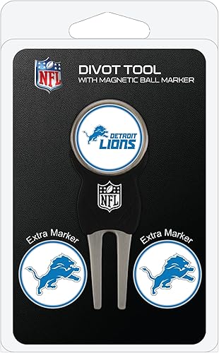 Vista 12 de Team Golf NFL Divot Tool con 3 marcadores de pelota de golf, marcadores son magnéticos extraíbles de doble cara esmaltado