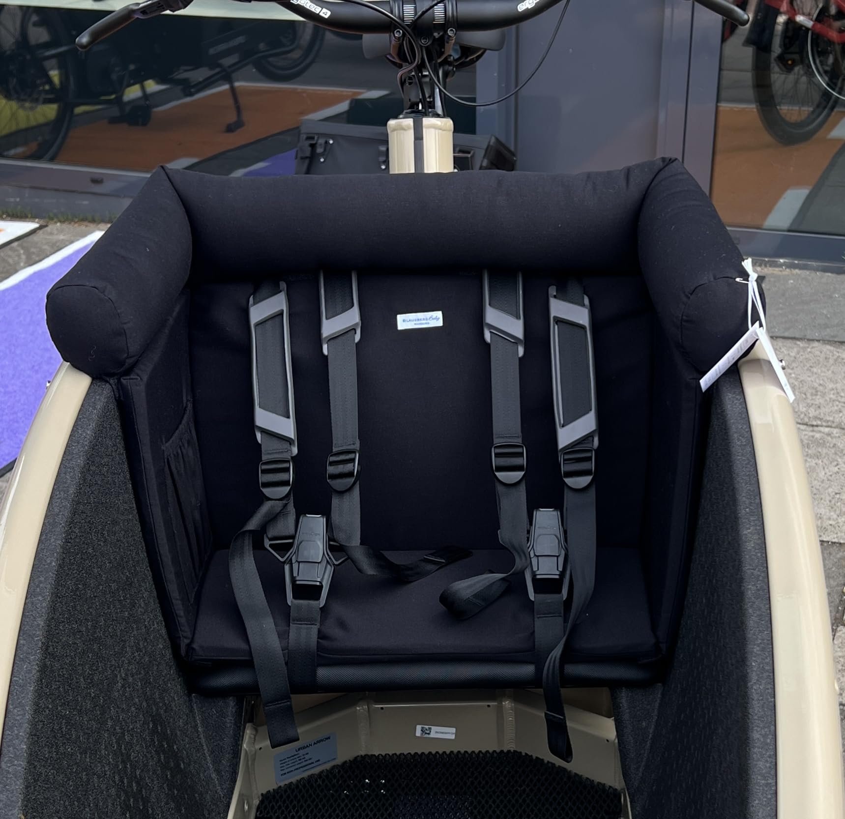 Blausberg Baby - Lastenrad Kissen für Urban Arrow Family & Family Next Sitzkissen, Zubehör, Kinderkissen, Wetterfestes Sitzpolsten