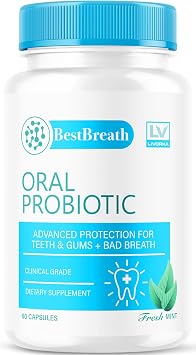 Best Breath Capsules - Official BestBreath Advanced Oral Probiotic Pills Supplement Support - Maximum Strength, Natural Formula for Overall Health & Wellness Review, 60 Capsules for 1 Month.