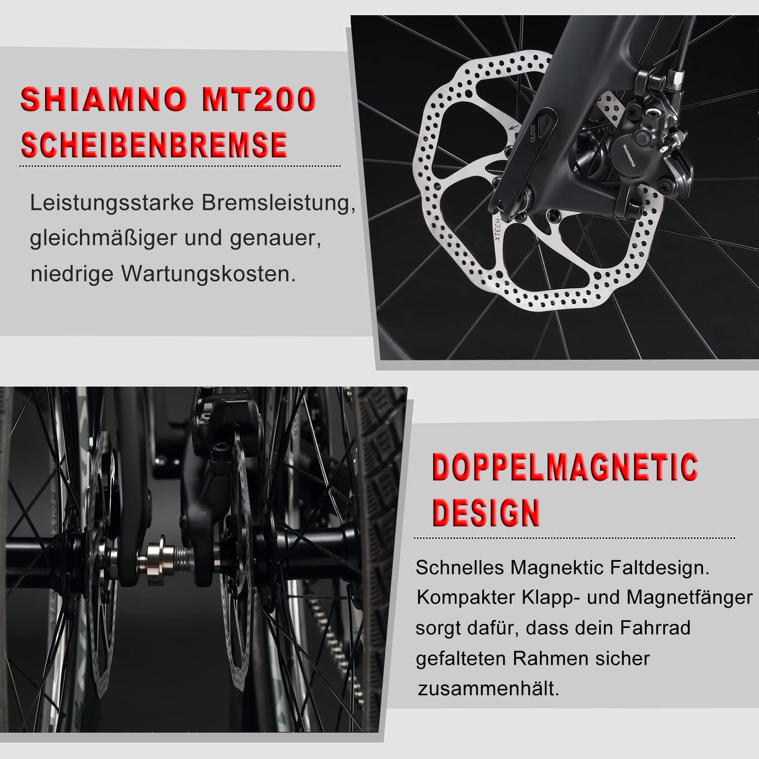 KABON Neues Upgrade Faltrad, 20 Zoll Carbon Fiber Rahmen mit Carbon Laufradsatz 9 Speed Mini City Bike Faltbares Fahrrad für Frauen Erwachsene Männer Ultra-Light