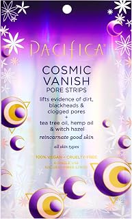 Pacifica Cosmic Vanish Blackhead Remover Pore Strips 2-Pack | Nose Chin Forehead Strips | Vegan Oil-Free Dermatologist Tested