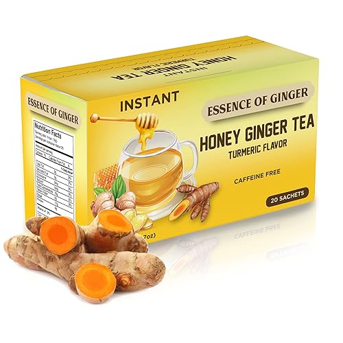 Miniatura 7 de Essence Of Ginger Té natural de guanábana y graviola miel y jengibre, 20 paquetes de bolsita de té instantáneo en polvo hecho con miel pura real