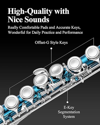 Vista 31 de Eastar Flauta de 16 teclas Plateado