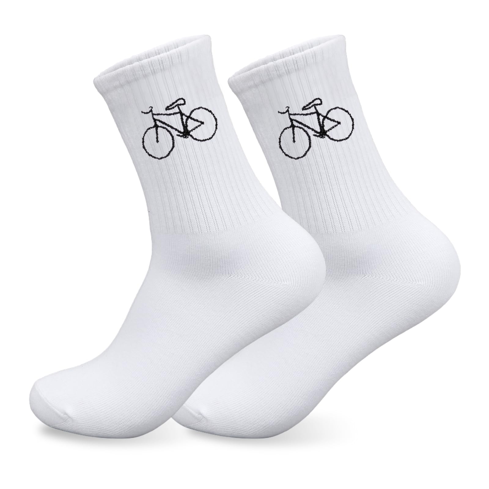 HUKUMA Rennrad Socken,35-46 Fahrradsocken Herren,Fahrrad Geschenk für Herren Damen,Rennrad Zubehör,Fahrradfahrer Tennissocken Accessoires,Lustiges Geschenk für Geburtstag Männer und Frauen