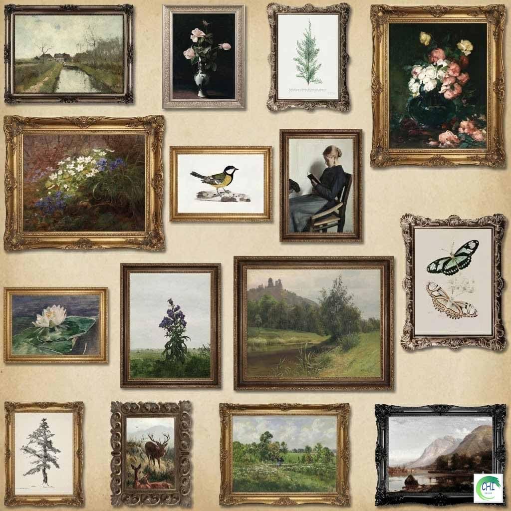 Amazon.com: LANCHI95 15 Pcs Vintage Moody Wall Art Decor Set