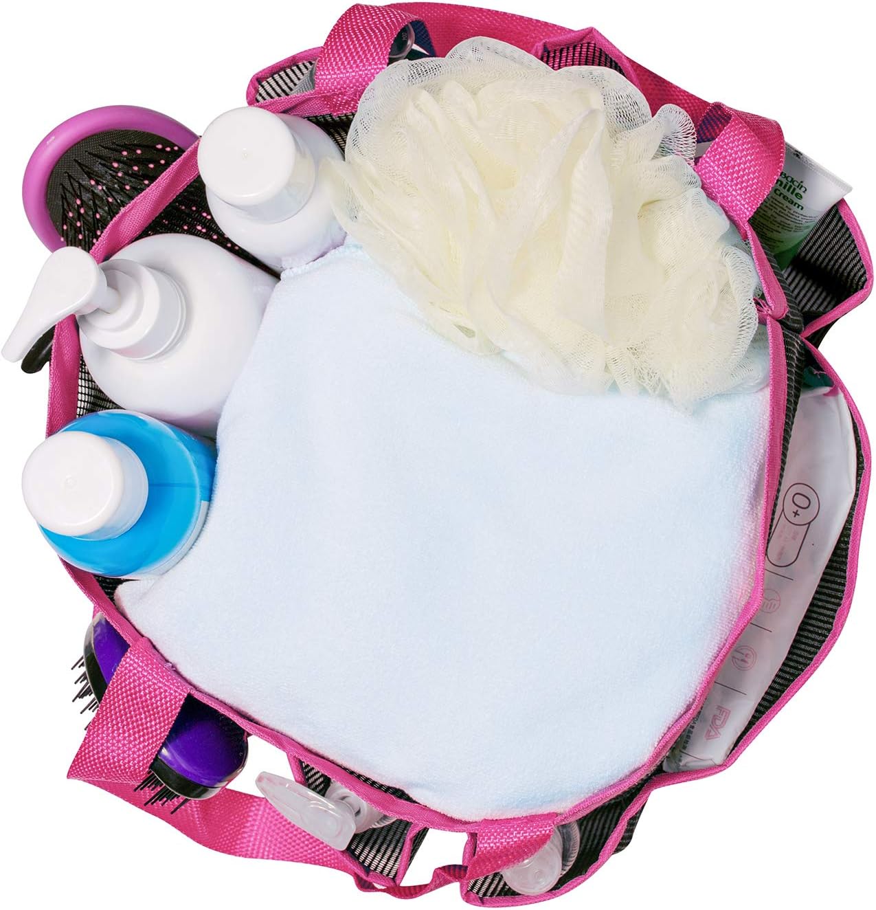 Attmu Mesh Shower Caddy for College Dorm Room Essentials, Hanging Portable Tote Bag Toiletry for Bathroom Accessories