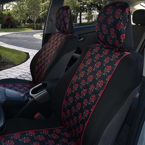 Miniatura 3 de BDK - Fundas de asiento de coche con patrón de dos tonos - estilo chic sin lados - poliéster suave y flexible