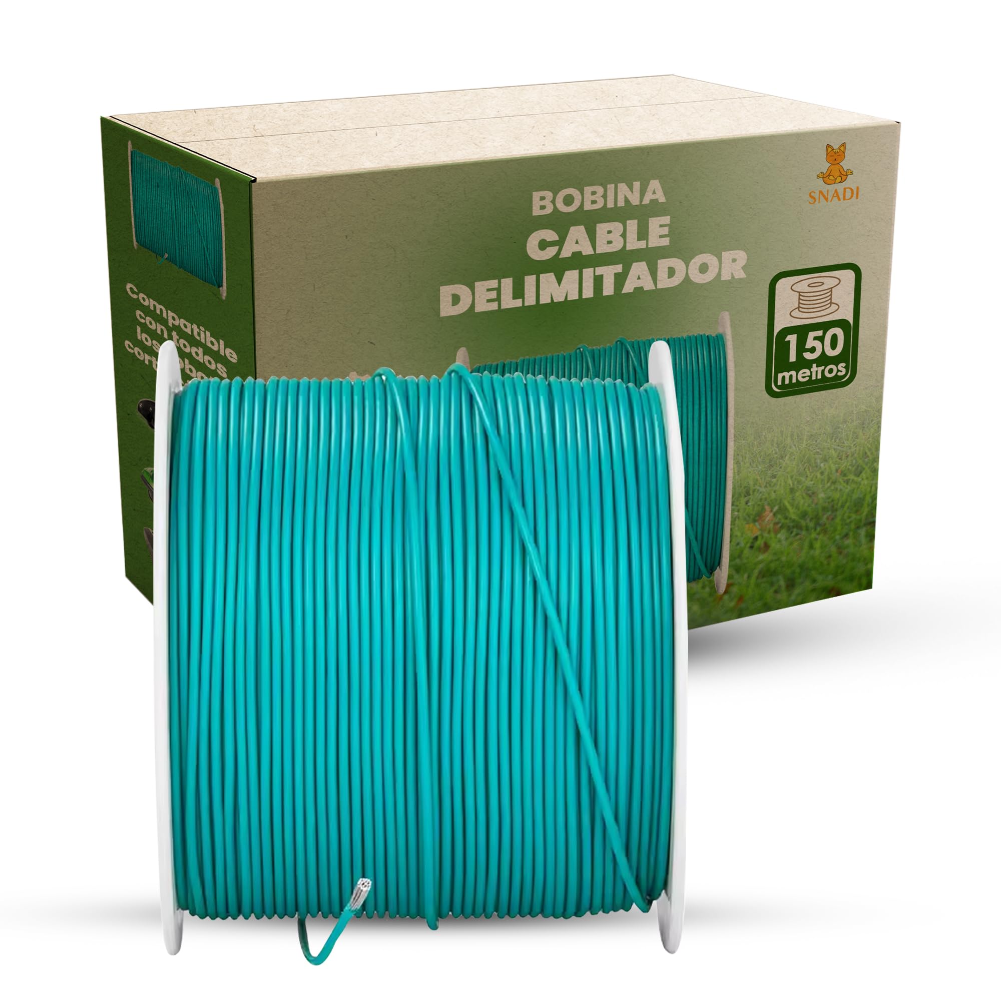 Snadi - Boundary Cable for Robotic Lawn Mowers, green, 150 METROS