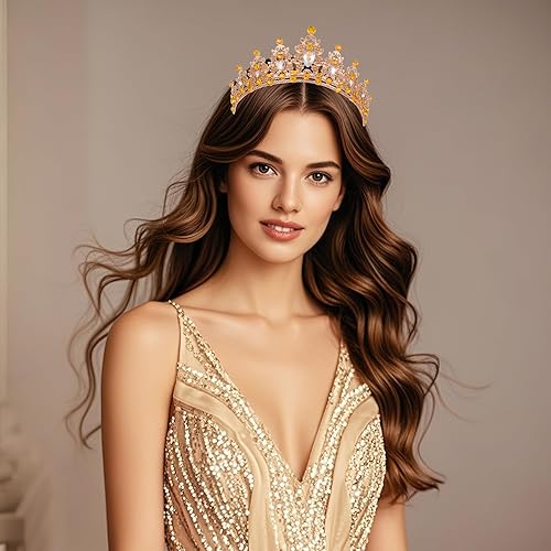 Miniatura 214 de Kamirola - Corona de reina y tiaras corona de princesa para mujeres y niñas, diademas de cristal para novia, princesa para bodas y fiestas (01)
