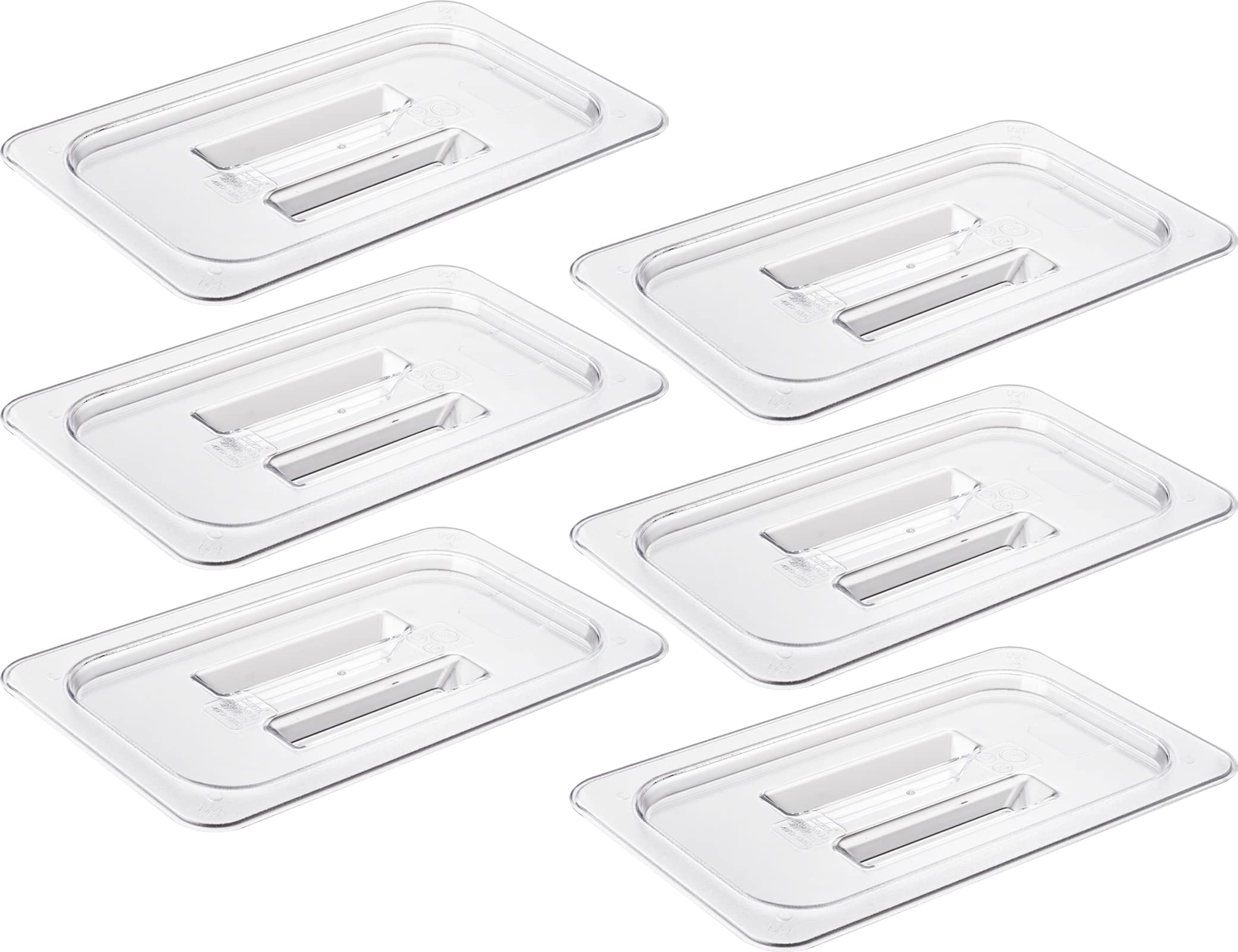 Lot de 6 couvercles CURTA transparents pour organiser le stockage de vos plats