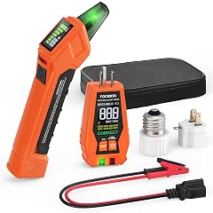 Circuit Breaker Finder Kit with GFCI Outlet Tester for 90-135V AC Circuits includes Light Socket Adapter 3-2 Prong