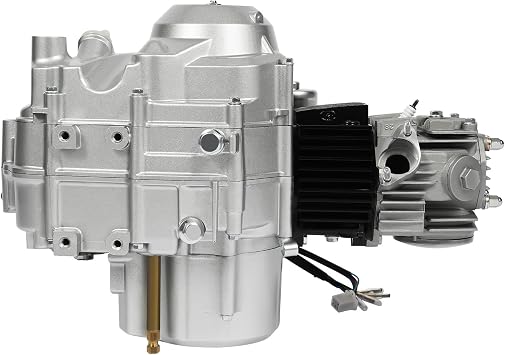 125cc 4 Stroke Engine Motor, Electric Start Semi-Auto Engine Motor w/Reverse, 3 Speed Single Cylinder Air-Cooling ATV Quad Complete Kit, Dirt Bike Engine Kit for ATV Go Kart