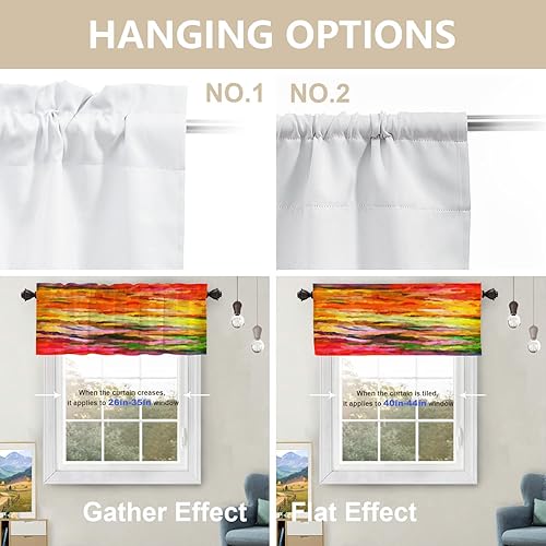 Miniatura 1025 de Cenefas de cocina modernas con patrón de cobre marrón dorado para ventanas, cenefas opacas abstractas de marcas de arañazos y cortinas opacas