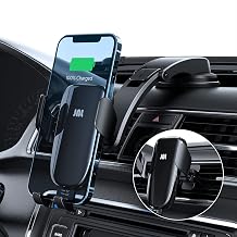 Wireless Car Charger, 15W Qi Fast Charging Auto-Clamping Car Phone Mount Charger Air Vent Phone Holder for iPhone 14/13/12 mini/12 Pro Max/11 Pro Max/Xs MAX/XR/8+,Samsung S23/S22/S21/S20 Plus/Note20