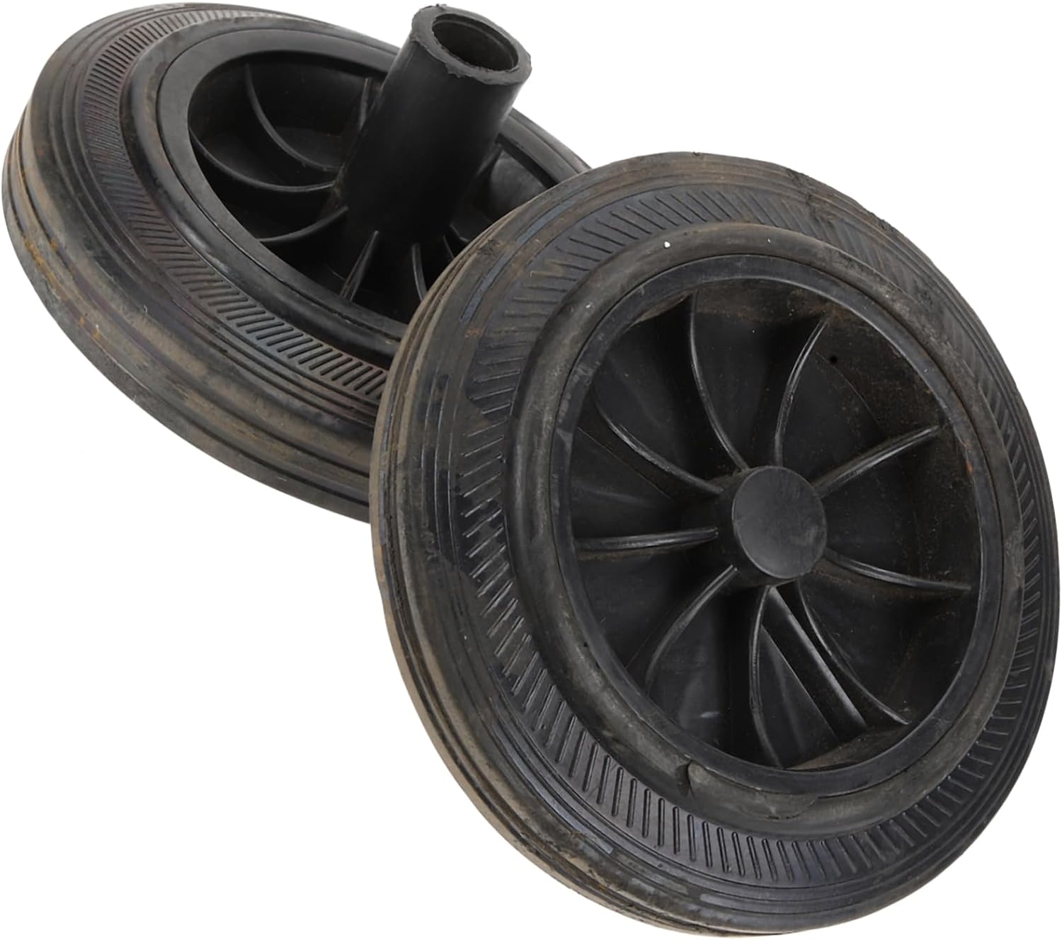 PRETYZOOM 2pcs Outdoor Garbage Can Wheels Heavy-duty Trash Bin Replacement Easy to Install and Maneuver Compatible Garden Bins and Noise-reducing Design