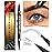 iMethod Microblading Eyebrow Pencil - Brow Pencil 2-in-1 Dual-Ended Eyebrow Pen with 3-Prong Micro-Fork-Tip Applicator & Precise Brush-Tip Creates Natural-Looking Brows, Stay on All Day, Black
