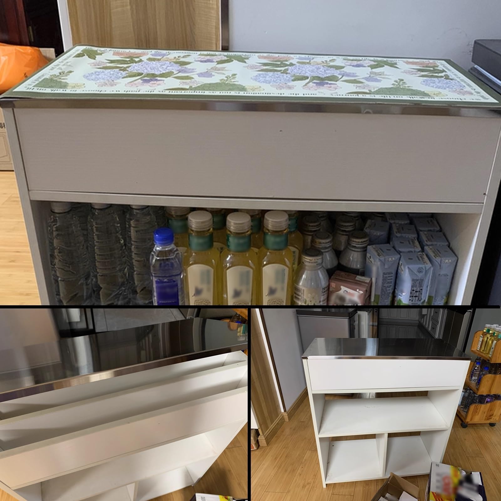 Wytrzymała miska odpływowa ze stali nierdzewnej, 109 x 20 cm, szczelna taca ociekowa do pralek, podgrzewaczy wody i zamrażarki skrzyniowej, trwała ochrona podłogi, 110 x 20 cm