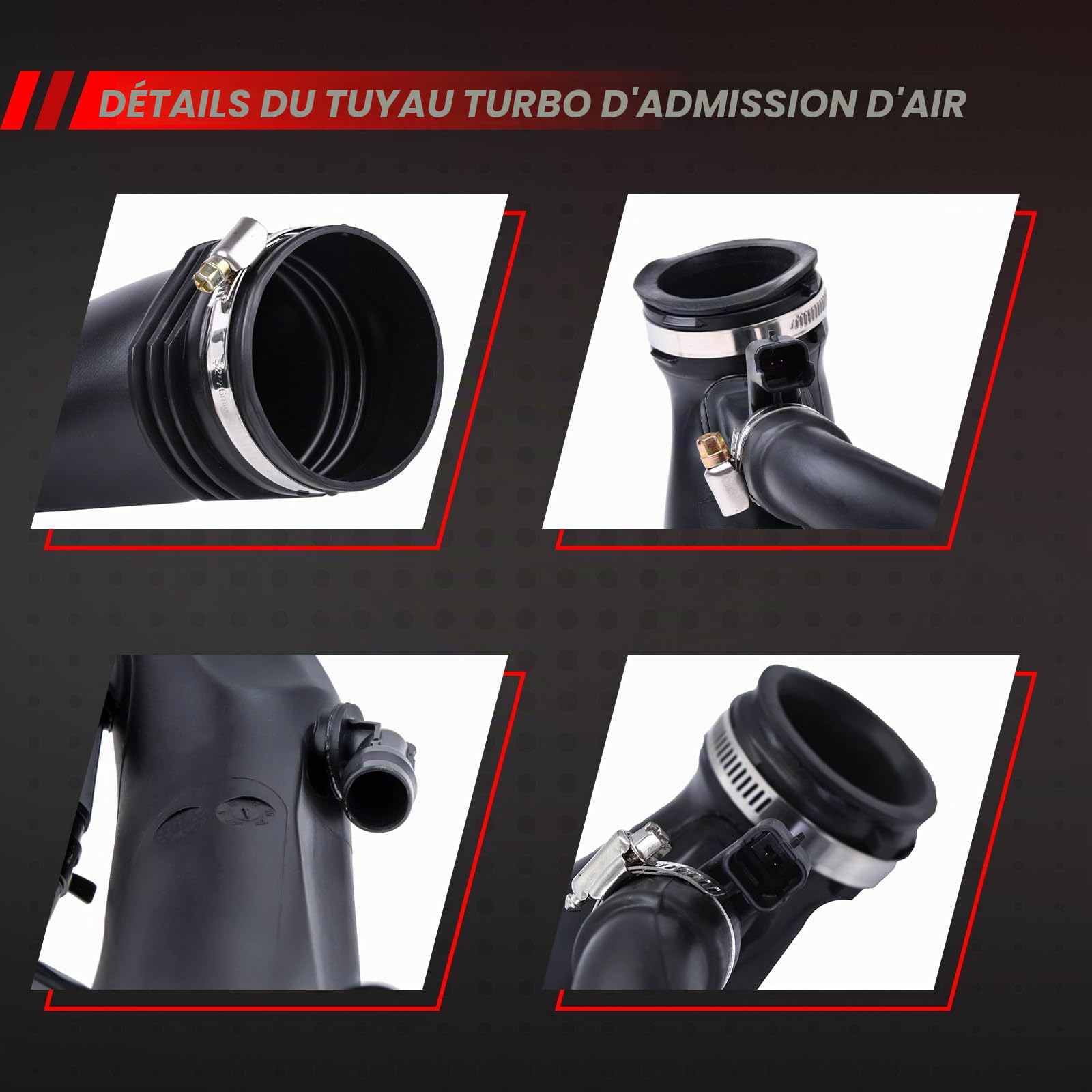 Tuyau d'admission d'air Turbo de rechange pour 408 3008 5008 207 508 RCZ 1.6 16V C4 C4L C5 III DS5 Accessoires de voiture Pièce # 1440Q6 1440 Q6 1440.Q6