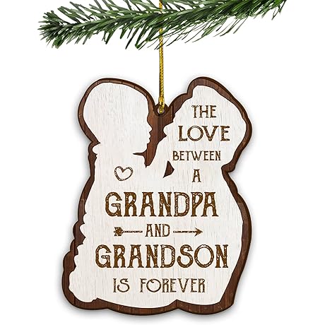 The Love Between a Grandpa and Grandson is Forever Ornament