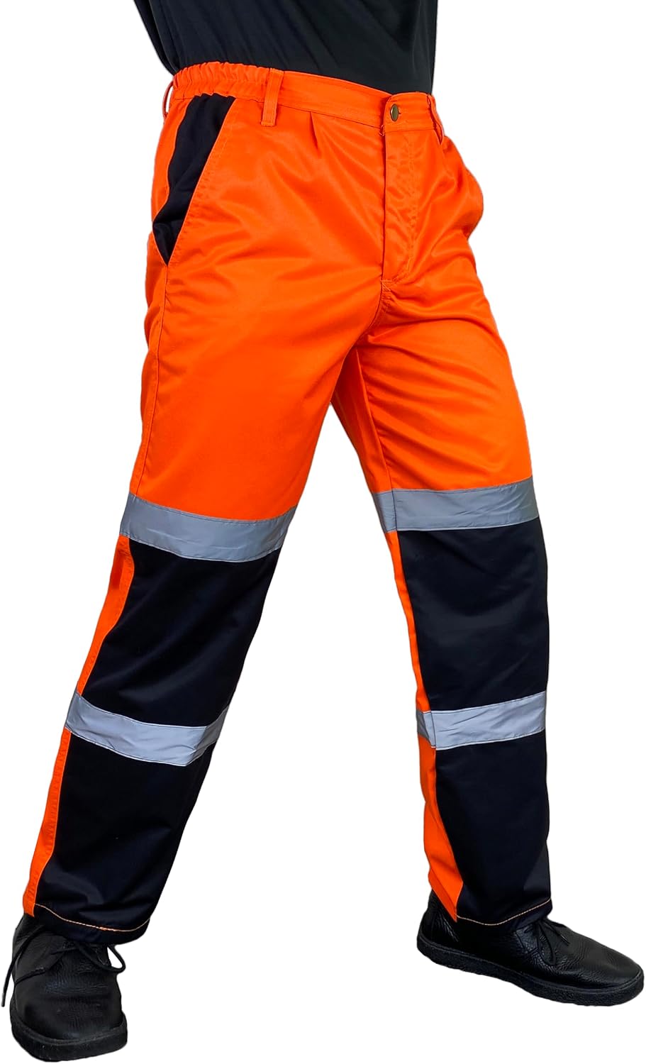 Notus Men’s High Visibility Two-Tone Reflective Pants Hi Vis Cargo Safety Work Pants