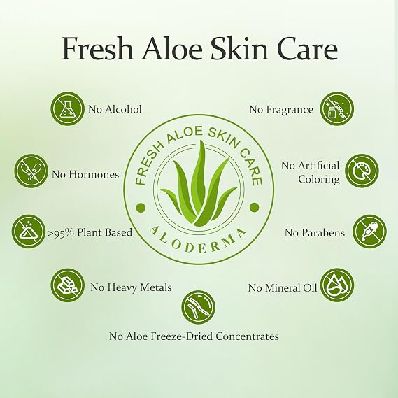 Aloderma Hydrating & Moisturizing Aloe Vera Gel Set - 4 Pieces