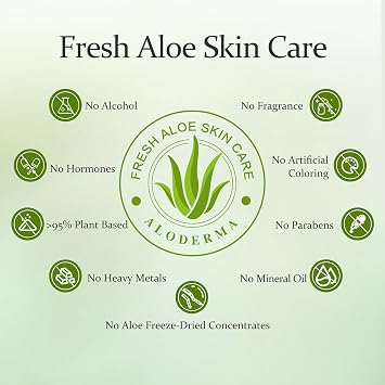 Aloderma Hydrating & Moisturizing Aloe Vera Gel Set - 4 Pieces