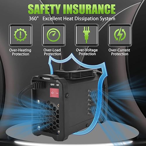 Miniatura 18 de Soldador de varillas de 200 amperios, 20 unidades, máquina de soldadura portátil Super Mini, máquina soldadora inversora IGBT de 110 V con fuerza