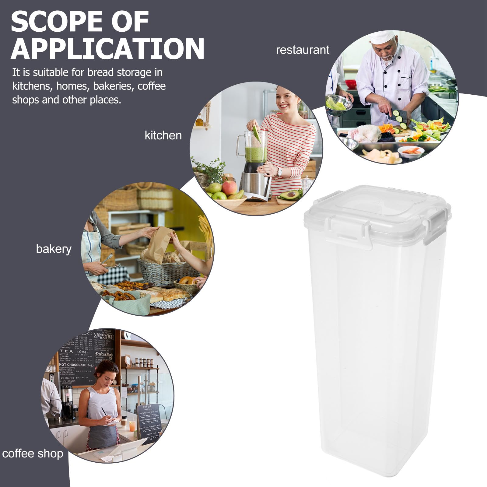 Boîte Tiroir Blanc 1 PC Boîte de Rangement Alimentaire Étanche pour Réfrigérateur Récipient Transparent Maison pour Toasts Rangement Pratique Frigo