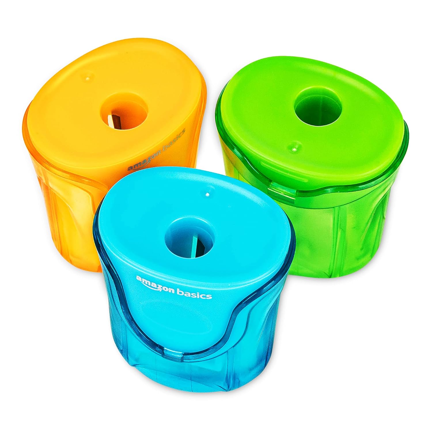  Basics School Pencil Sharpener, 1 Hole, 6-Pack : Office Products