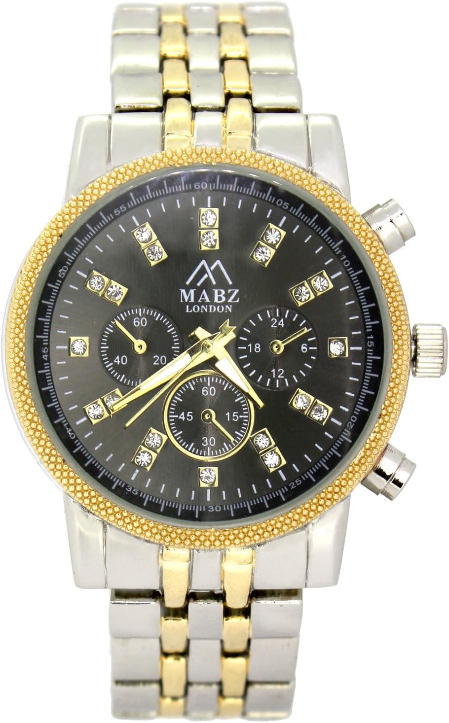 Ladies Womens Silver Gold Bracelet Watch with decoritive dials and Stones/Crystals