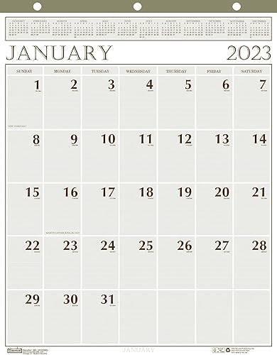 House of Doolittle Calendario mensual de pared 2023, clásico, 20 x 26 pulgadas, enero - diciembre (HOD380-23)