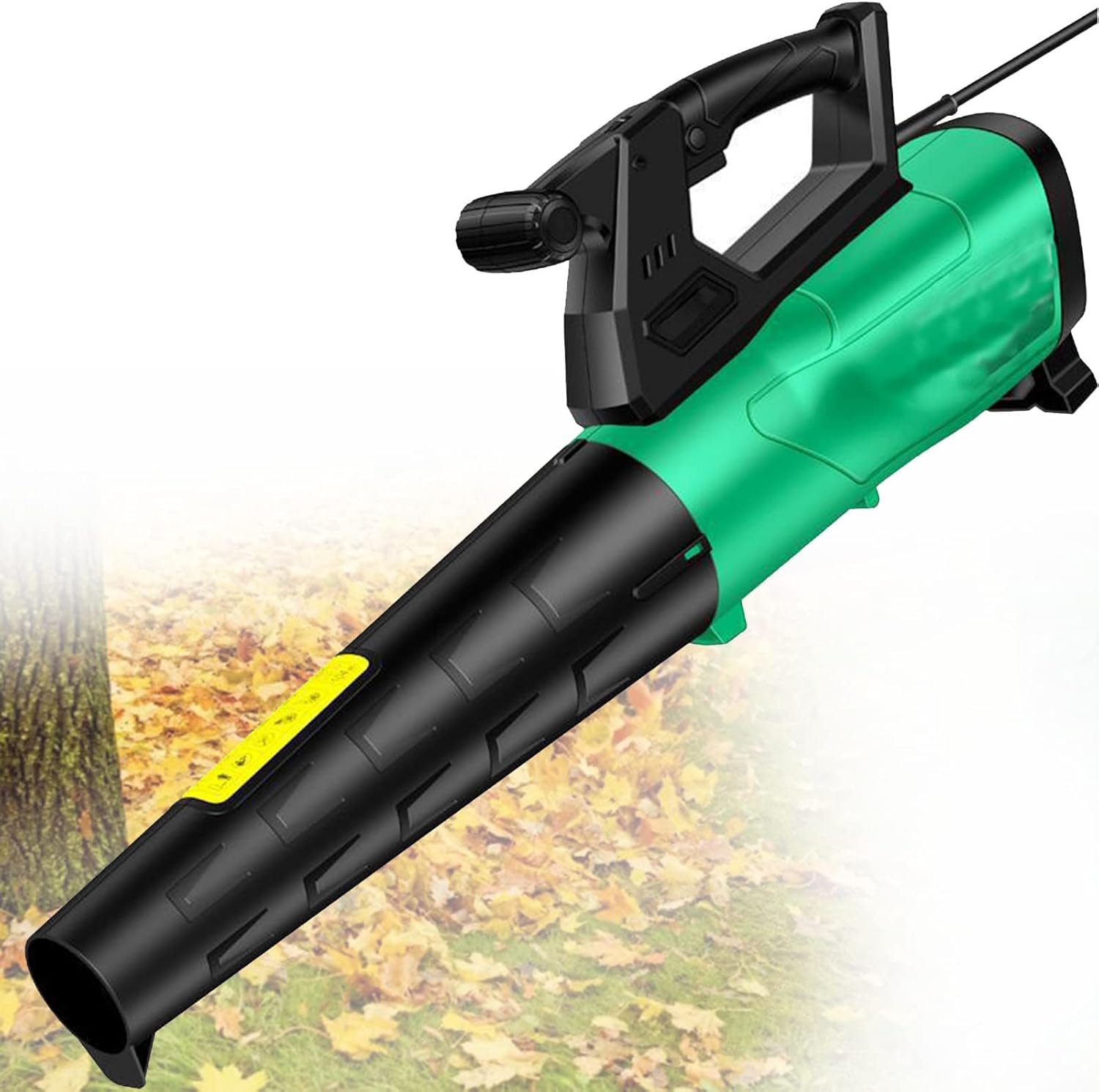 220V Leaf Blower with its own 4.7M Power Cord Leaf Blower, 5-Speed Adjustment, for Yard and Garden Cleaning, Ergonomic Garden Hoover