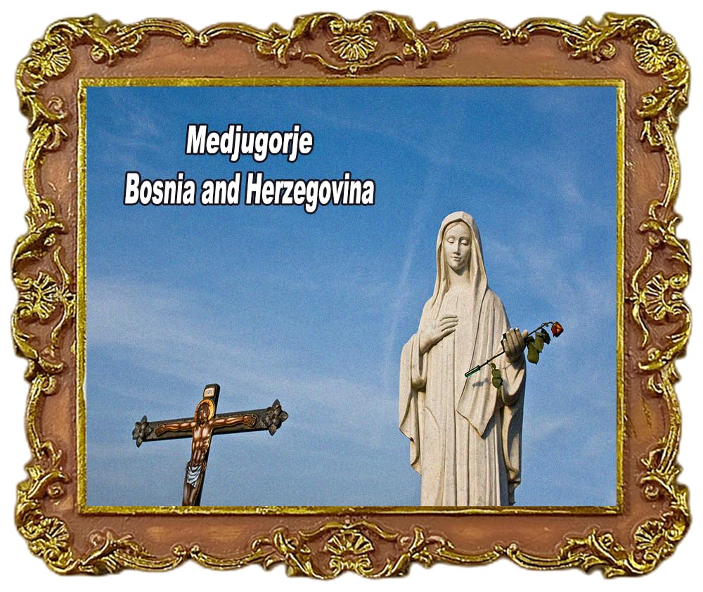 Medjugorje Bośnia i Hercegowina podróż pamiątka magnesy na lodówkę magnes dekoracyjny na lodówkę