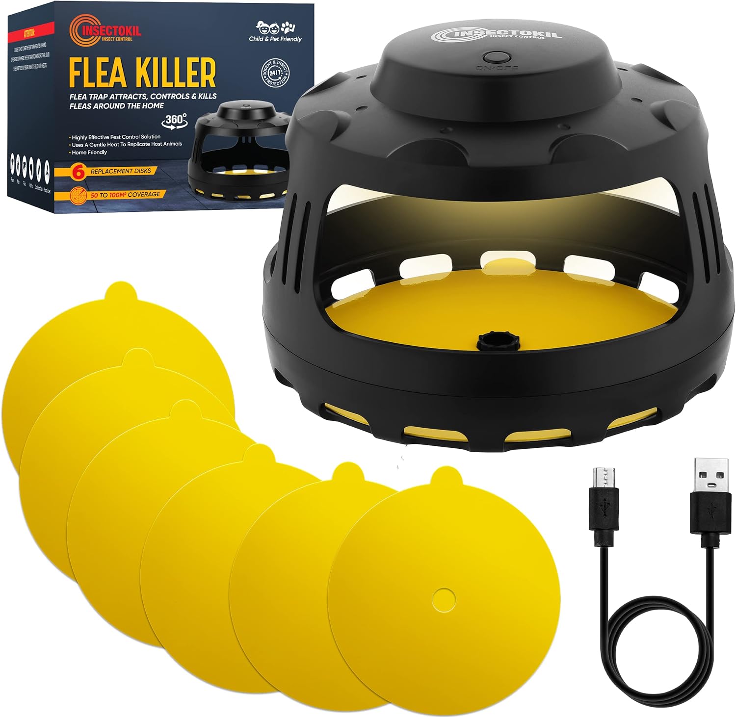 Insectokil Flea Killer Smart Flea Trap Ultimate Flea Treatment for