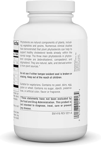 Miniatura 3 de Source Naturals Mega Strength Beta Sitosterol 375mg - 120 Tabletas