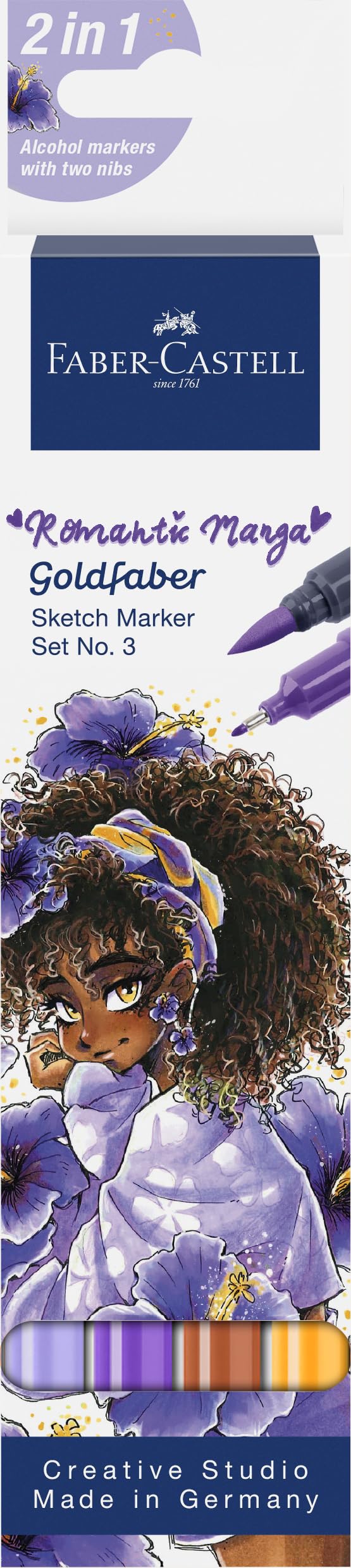 Faber-Castell Sketch Marker Goldfaber, kit Romantic Manga 3
