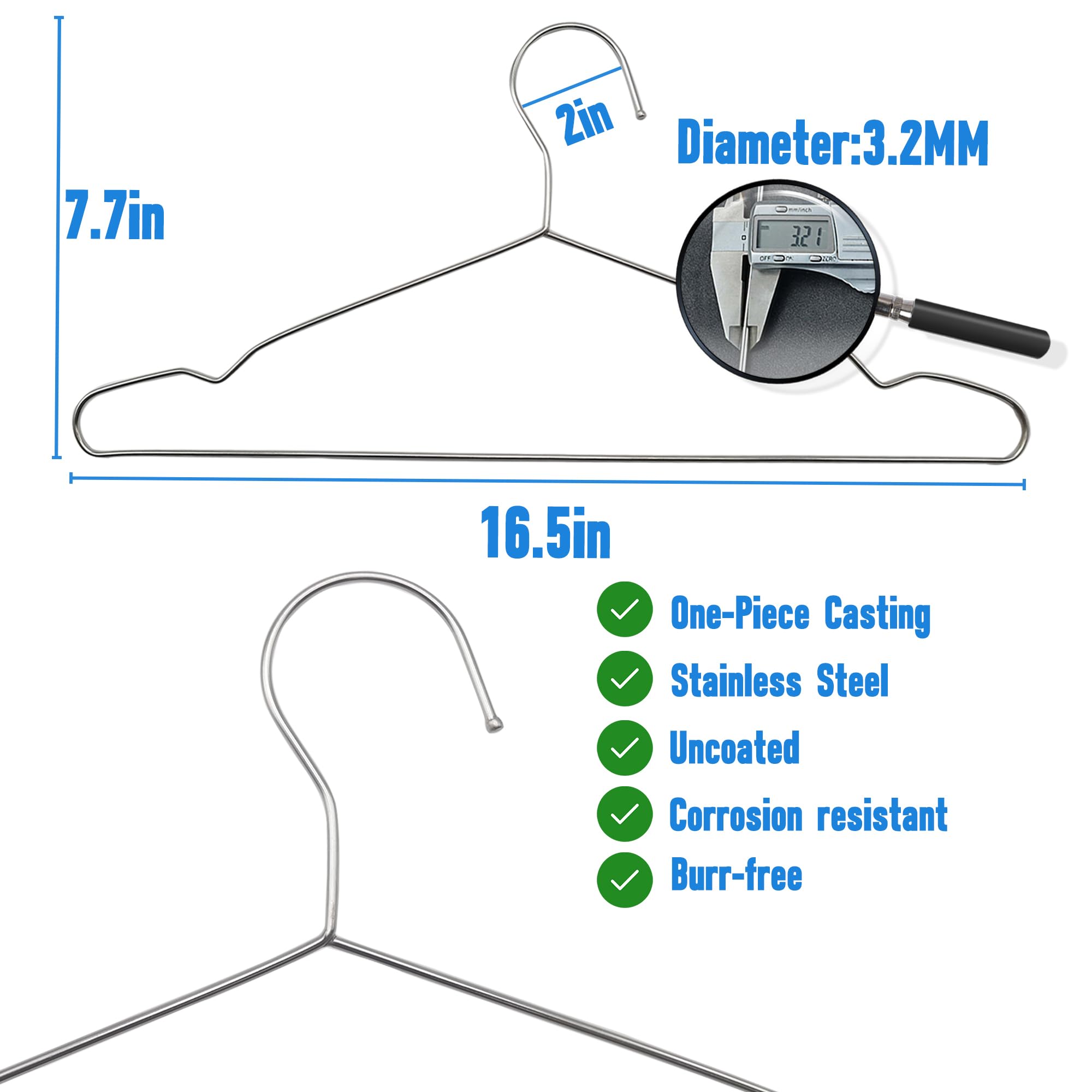 BEXTCOK 15 grucce appendiabiti in metallo, lunghe 31 cm, con ganci antiscivolo, adatte per appendere gonne, pantaloncini, ecc., colore nero | Leroy Merlin
