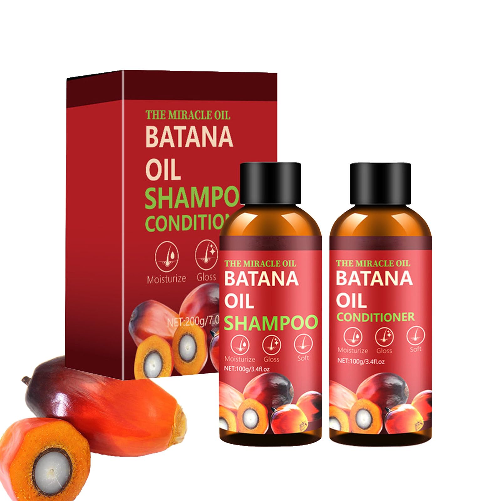 Batana Oil Shampoo and Conditioner Set