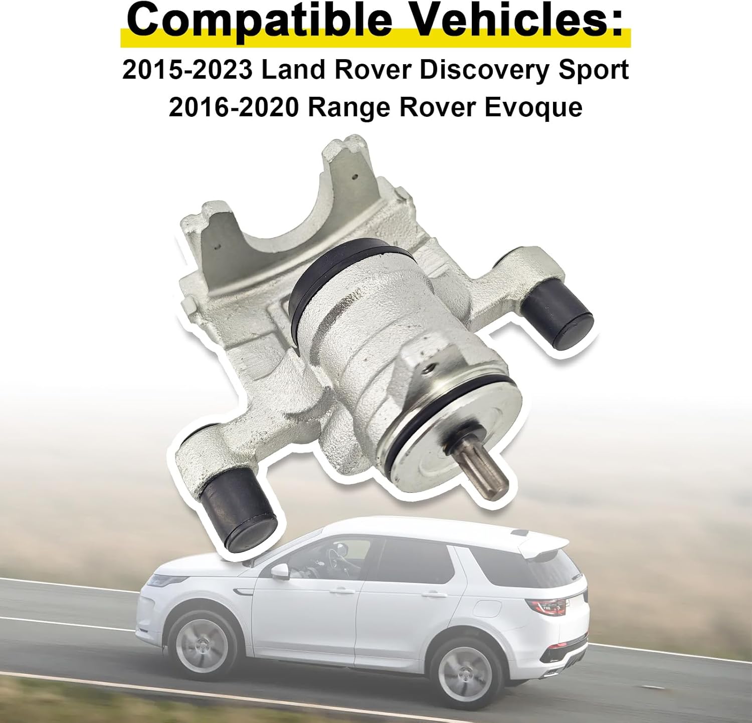 LR061380 LR113706 Right Side Rear Brake Caliper Compatible with Land Rover Discovery Sport 2015-2023, Compatible with Range Rover Evoque 2016-2020(Right Side)