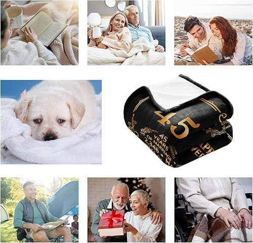 Miniatura 5 de AKLSNDLKA 7 años para él, regalos de cobre para el séptimo aniversario de boda, regalos de pareja para marido, esposa, él, ella, 60 x 50 pulgadas,