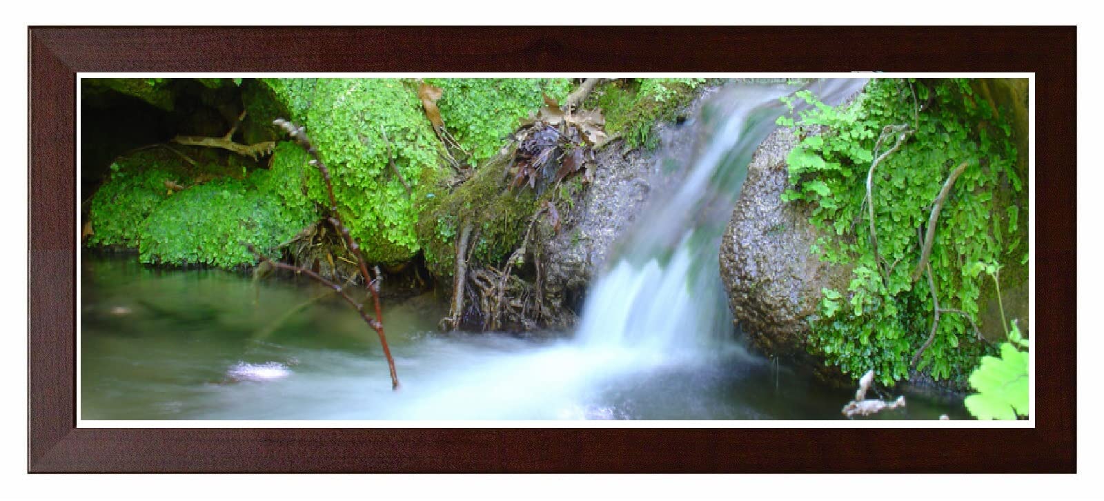 Flat Wood Picture Poster Frame Acrylic Glass Dark Oak Photo Frames 200mm x 500mm Premium Wall Mounted Frames