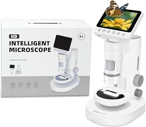 Charmline 3 az 1 ben gyerek digitális mikroszkóp 6 éveseknek hordozható és asztali természetmegfigyelés 1000X 32GB SD kártyával