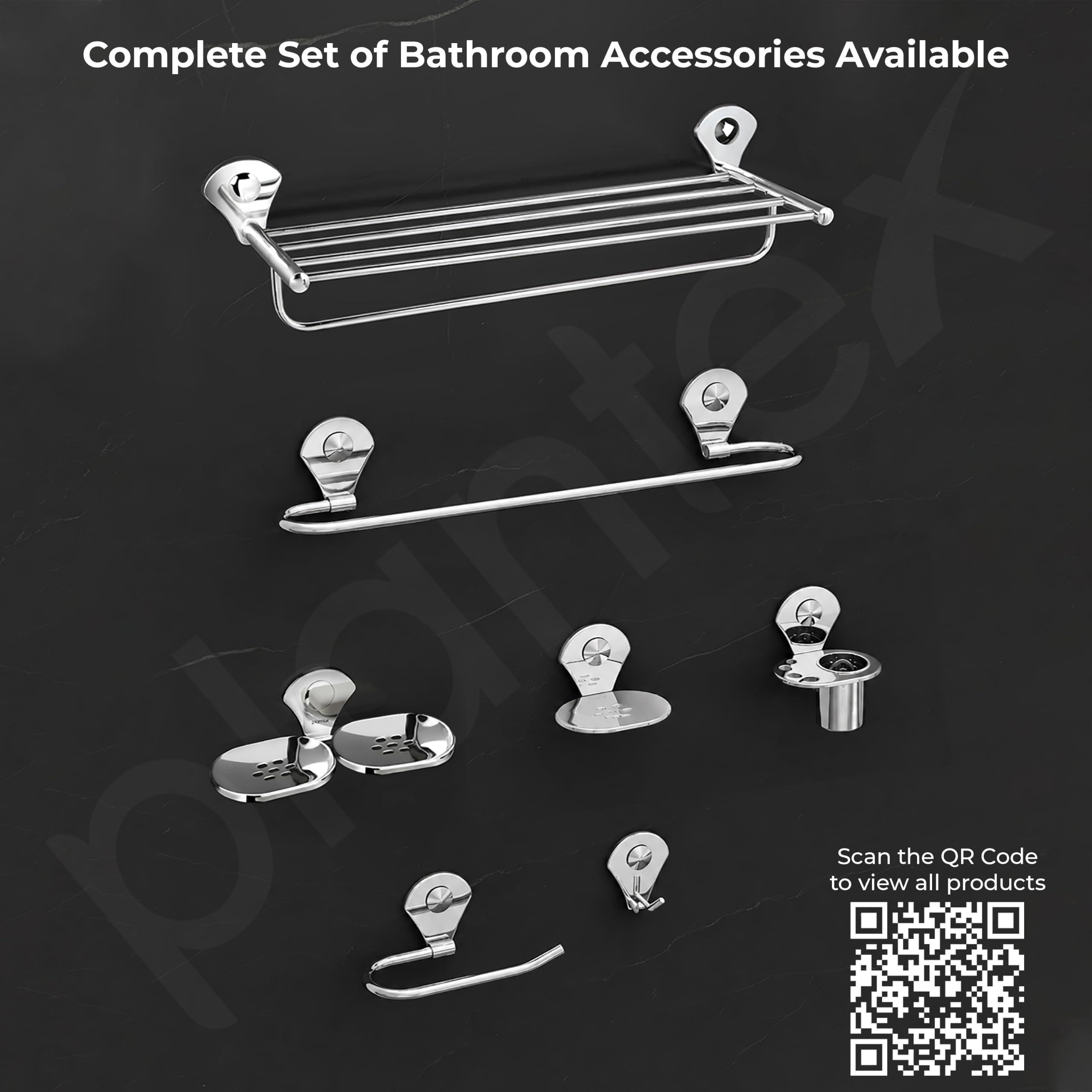 Plantex Royal Stainless Steel Toothbrush Holder -3